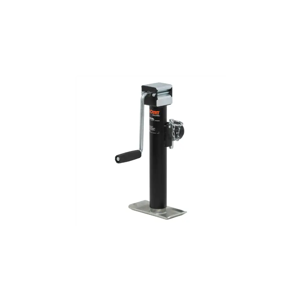 Pipe-Mount Swivel Jack with Side Handle (5,000 lbs, 10" Travel) - CUR28354